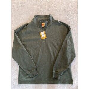 Field n Forest Shirt Men's XXL Green 1/4 Zip Pullover Sweater Ling Sleeve New